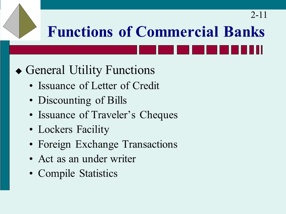 Functions of Commarcial Banks Essay Sample